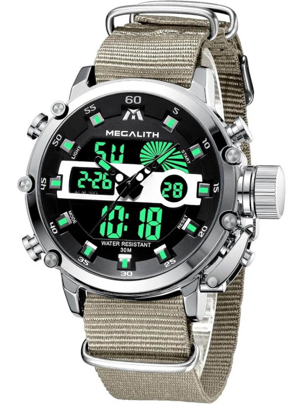 Tactical Digital Analog Military Watch for Men | Sport Wristwatch, Waterproof
